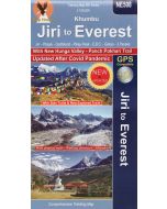 Khumbu Jiri to Everest trekking map 1100000