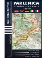 Paklenica National Park mountain map 125000