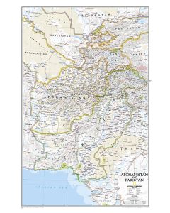 Afghanistan, Pakistan Map [Laminated]