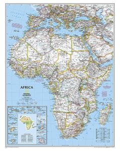 Africa Classic Map [Enlarged and Laminated]
