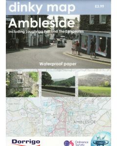 Ambleside Dinky Map - incl Loughrigg Fell &amp; The Langdales