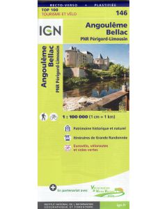 Angouleme - Bellac 146 GREEN 1:100,000