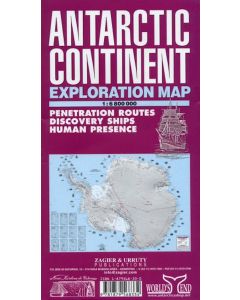 Antarctic Continent Exploration Map
