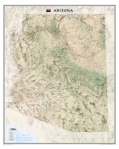 Arizona Map Tubed