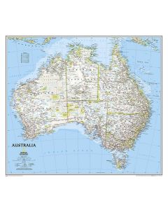 Australia Classic Map Laminated