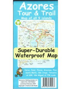 Azores Tour &amp; Trail Super-Durable Map