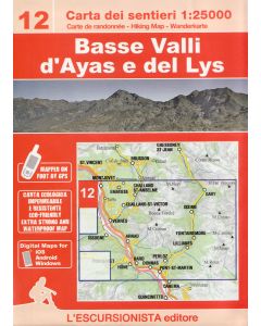 Basse Valli d'Ayas e del Lys (12) 1:25,000