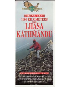 Biking Map: Lhasa to Kathmandu 1000km