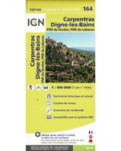 Carpentras  DigneLesBains 164 1100000 map