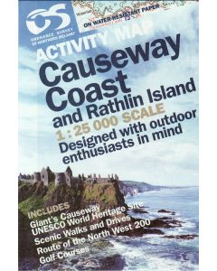 Causeway Coast &amp; Rathlin Island Ireland Activity map 1:25,0