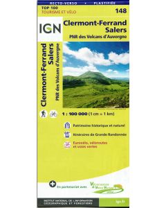 Clermont-Ferrand - Mauriac 148 GREEN 1:100,000