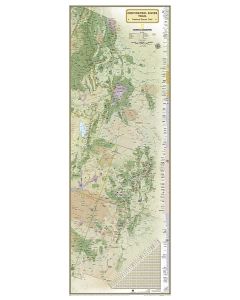 Continental Divide Trail Map laminated