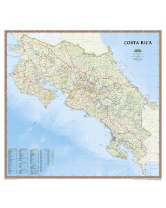 Costa Rica Map [Laminated]