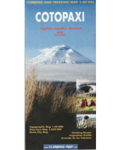 Cotopaxi climbing and trekking map 1:40,000