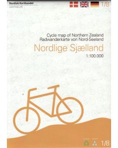 Cycle Map of Northern Zealand - Denmark - 1/8
