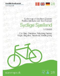 Cycle Map of Southern Zealand - Denmark - 2/8