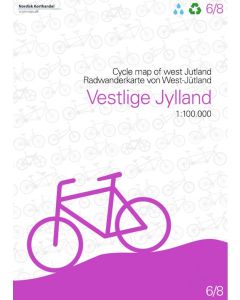 Cycle Map of Vestlige Jylland / West Jutland - Denmark -6/8