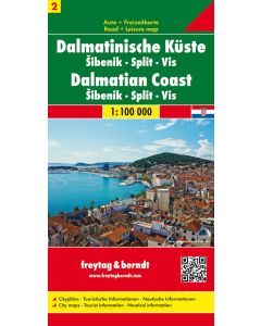 Dalmatinian coast, Iibenik - Split - Vis, Automap 1:100.000