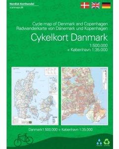 Denmark cycle map 1:500,000