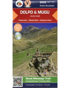 Dolpo amp Mugu 1150000 GHT trekking map NP109 dblsided