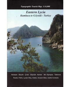 Eastern Lycia Topographic Tourist map 1:54,000