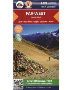 FarWest 1150000 GHT trekking map NP110 doublesided