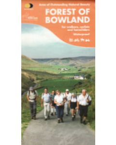 Forest of Bowland cycling &amp; walking map 1:55,000/1:25,000