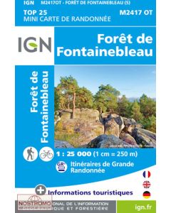 Foret de Fontainebleau Top 25 MINI MAP M2417OT