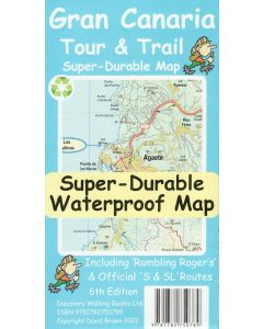 Gran Canaria Tour &amp; Trail Map **Super Durable**