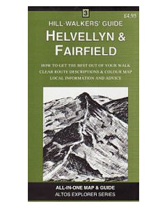 Helvellyn and Fairfield Hillwalker's Map &amp; Guide