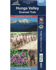 Hunga Valley Everest Trek Map NS531