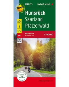 Hunsruck - Saarland - Pfalzerwald, MotorCycle map 1:200 000