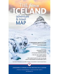 Iceland Adventure &amp; travel map (fotoVUE)
