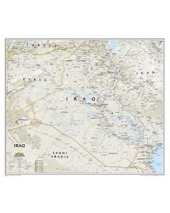 Iraq Classic Map Tubed