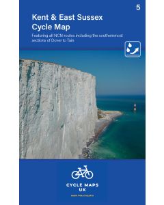 Kent Cycle Map featuring The High Weald and Kent Downs