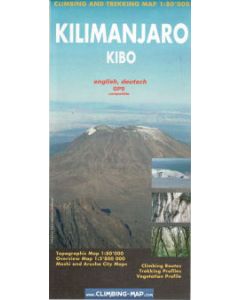 Kilimanjaro - Kibo climbing and trekking map 1:80,000