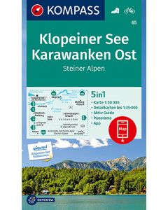 Klopeiner See - Karawanken Ost K65 1:50,000