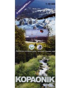 Kopaonik National Park tourist map 1:40,000