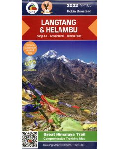 Langtang amp Helambu 1125000 GHT trekking map NP105