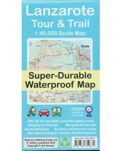 Lanzarote Tour and Trail Map 1:40,000