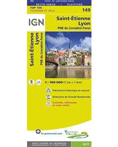 Lyon - St-Etienne 149 GREEN 1:100,000