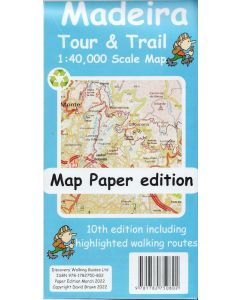 Madeira Tour &amp; Trail Map 1:40,000