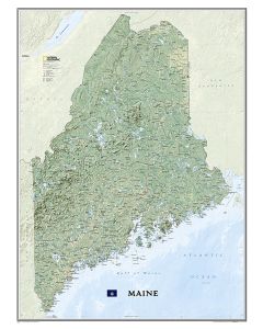 Maine Map Tubed