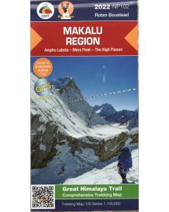 Makalu Region 1100000 GHT trekking map NP102