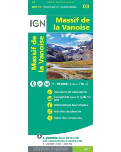 Massif de la Vanoise  IGN Top 75