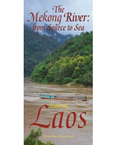 Mekong River Map Featuring Laos