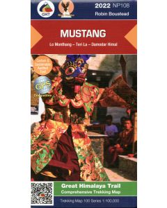 Mustang 1100000 GHT trekking map NP108