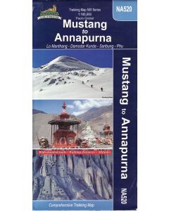 Mustang to Annapurna Map