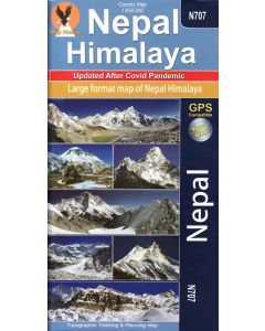 Nepal Himalaya N707 1650k map