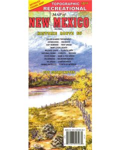 New Mexico Topographic Recreation Map 1:792,000